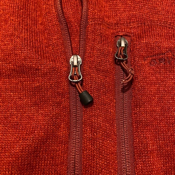 Men’s Orvis Trout Bum Fleece Zip Orange - Picture 6 of 8